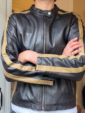 Vintage New York Classic Leather Jacket XS
